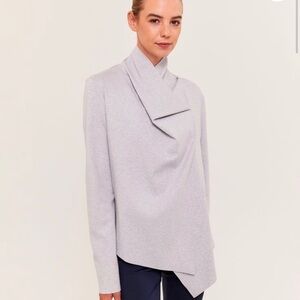 SABA Little Karlie Cardigan in Grey Marle Merino Wool